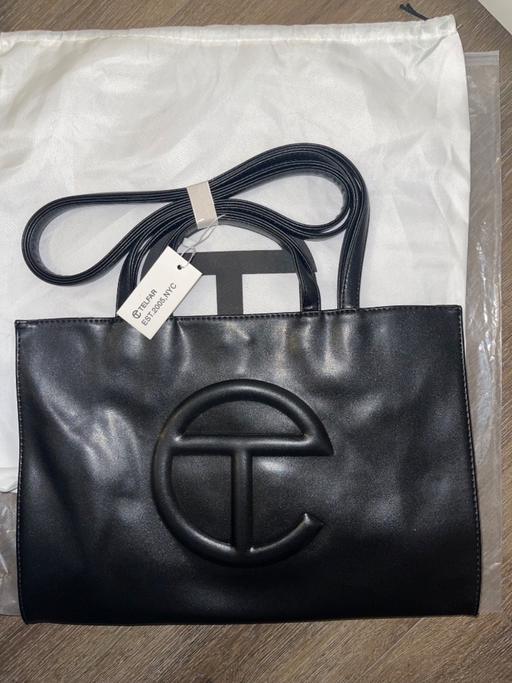 Medium Black Telfar Shopping Bag